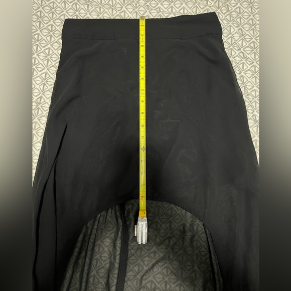 High-Low Black Sheer Skirt - Picture 6 of 6